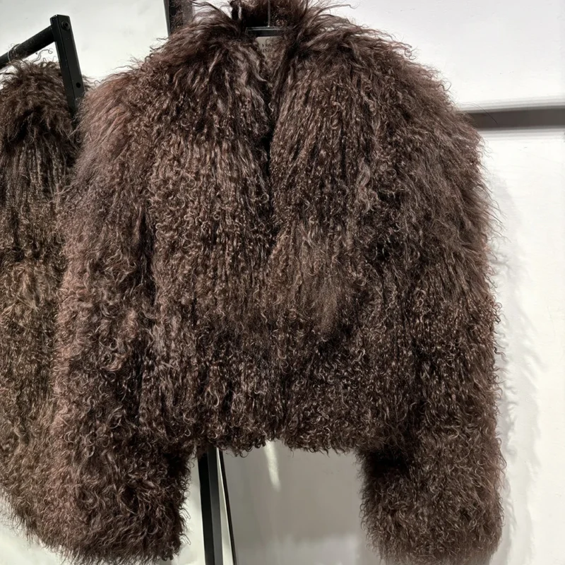 High-End Real Mongolia Sheep Fur Jackets - Enenesis