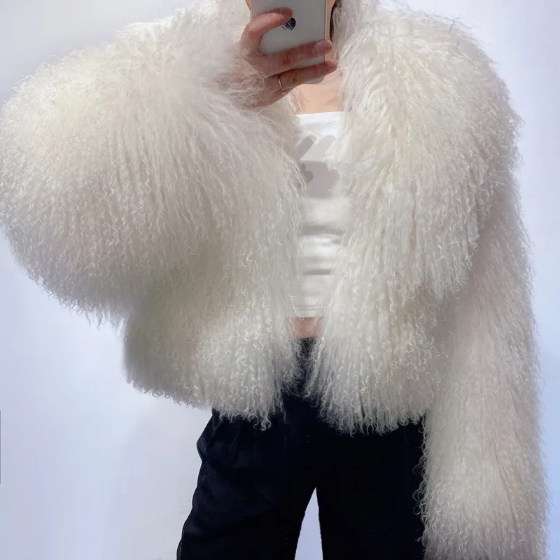 High-End Real Mongolia Sheep Fur Jackets - Enenesis