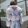 High-End Fox Fur Leather Jacket - Enenesis