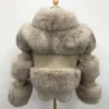 High-End Fox Fur Leather Jacket - Enenesis