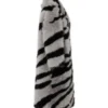 Women's Zebra Print Fur Coat - Enenesis