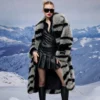 Women's Zebra Print Fur Coat - Enenesis