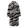 Women's Zebra Print Fur Coat - Enenesis